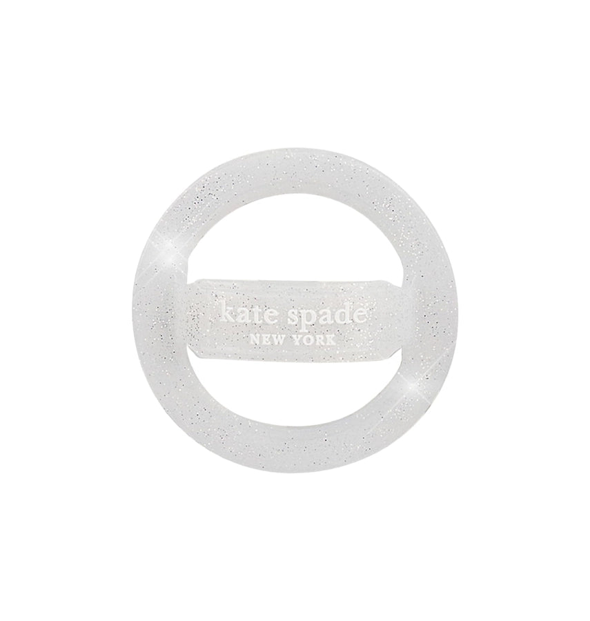Magnetic MagSafe Loop Grip – Sparkle Silver | Kate Spade Stylish & Functional Phone Accessory image 2
