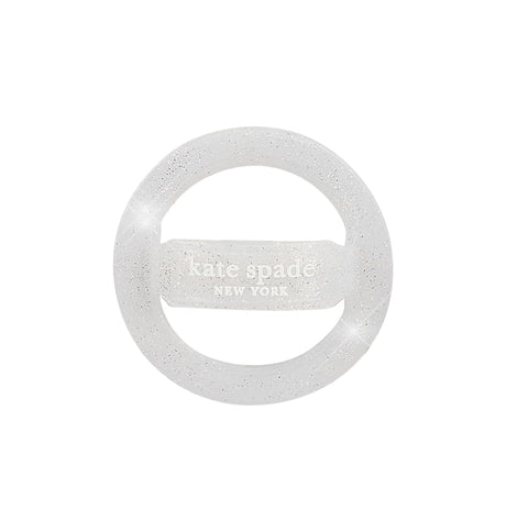 Magnetic MagSafe Loop Grip – Sparkle Silver | Kate Spade Stylish & Functional Phone Accessory image 2