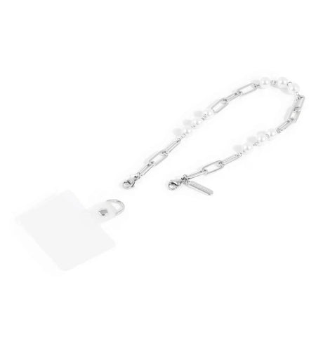 Case-Mate Link Chain Phone Wristlet – Silver Pearl | Stylish & Durable Accessory for iPhone & Other Smartphones image 2