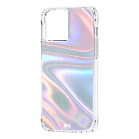 iPhone 13 Pro Max Soap Bubble Antimicrobial Case – Iridescent | Case-Mate Color-Shifting Design, Drop Protection, Wireless Charging Compatible image 1