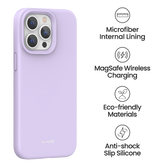 iphone 15 Plus MVR Liquid Silicone Case - Lavender | Soft Touch Protective Cover image 4