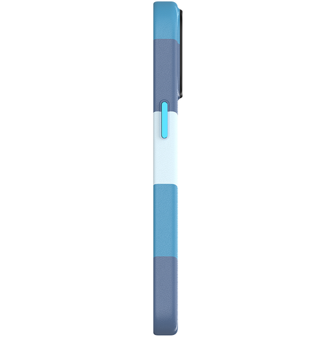 iPhone 15 MVR Stripe Vibe Case - Blue Celeste | Perfect Fit Design, Soft Touch Protective Cover image 3