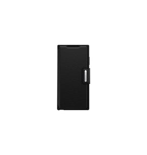 Samsung S22 Ultra 5G Case – Shadow Black | OtterBox Strada Series Genuine Leather Folio Stylish & Protective Cover image 0