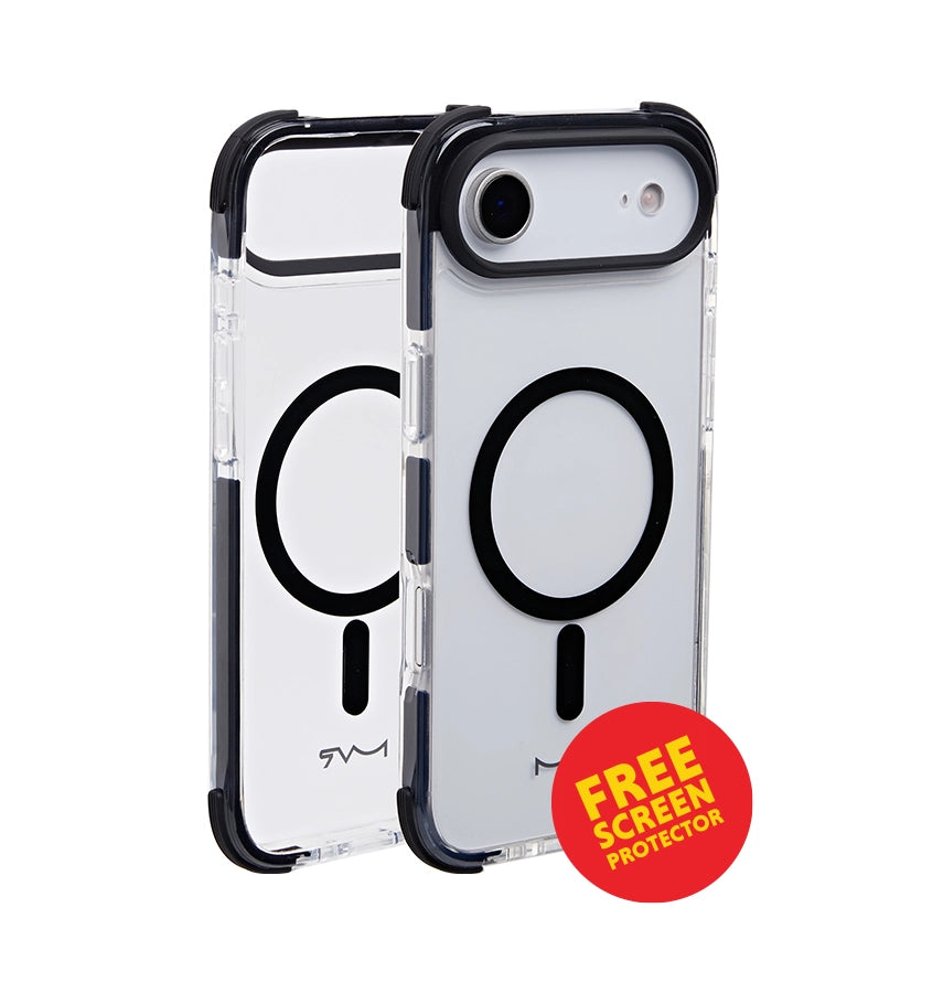 iPhone 17 Air Robust 360 Case – Clear | MVR Full Body Rugged Protection, Shockproof Design, Heavy Duty image 0