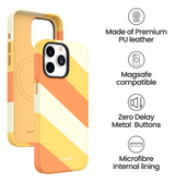 iPhone 15 Pro MVR Stripe Vibe Case - Apricot Yellow | Perfect Fit Design, Soft Touch Protective Cover image 4
