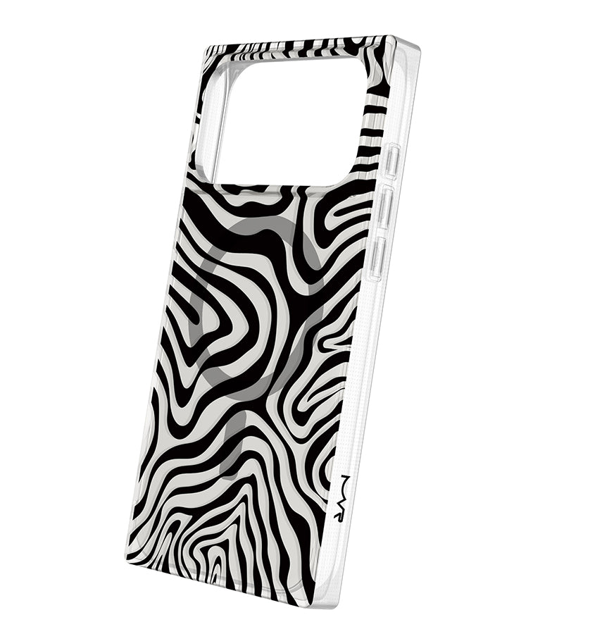 iPhone 17 Pro Max BoxedIn Case – Mono Swirl | MVR Slim Protective Cover, Stylish Pattern, MagSafe Compatible image 1