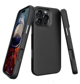 iPhone 16 Pro Triangle Pattern MagSafe Case - Black | Rugged Shockproof Back Cover image 3