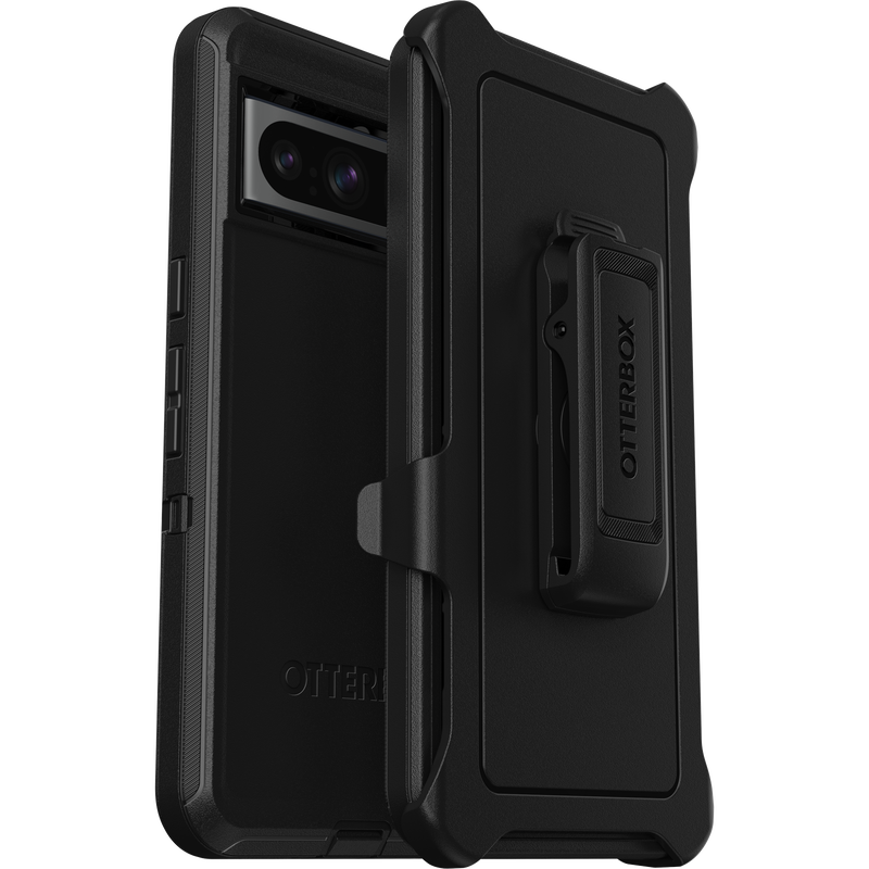 Google Pixel 8 Pro Case - Black | OtterBox Defender Series, Scratch-Resistant Rugged Protective Back Cover image 1