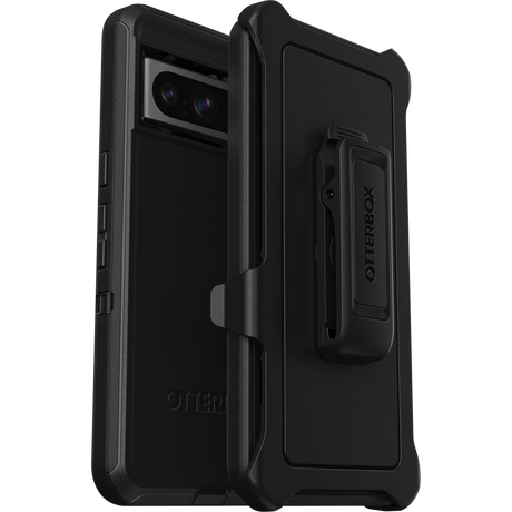 Google Pixel 8 Pro Case - Black | OtterBox Defender Series, Scratch-Resistant Rugged Protective Back Cover image 1