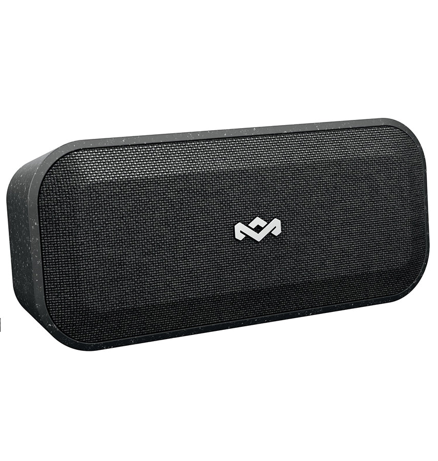 House of Marley No Bounds XL Waterproof Bluetooth Speaker - Black | Crafted from Sustainably Recycled Materials, Portable Wireless Dual Pairing Speakers, 16 Hour Battery image 0