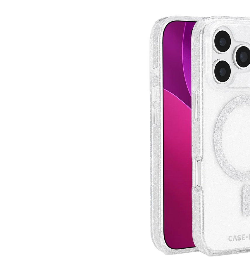 iPhone 17 Pro Twinkle MagSafe Case – Silver | Case-Mate Stylish Protective Cover with Slim, Durable & Drop Protection image 2