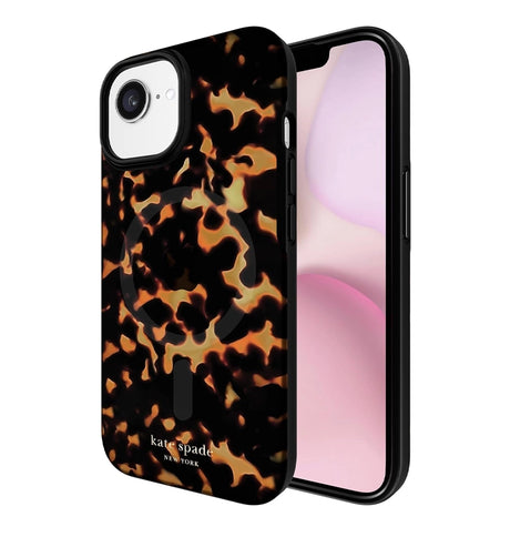 iPhone 16E/15/14/13 MagSafe Case – Tortoise | Kate Spade Protective Cover with Stylish, Slim & Durable Design image 1