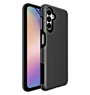 Samsung Galaxy A15 Triangle Geometric Case - Black | Rugged Shockproof Back Cover image 0