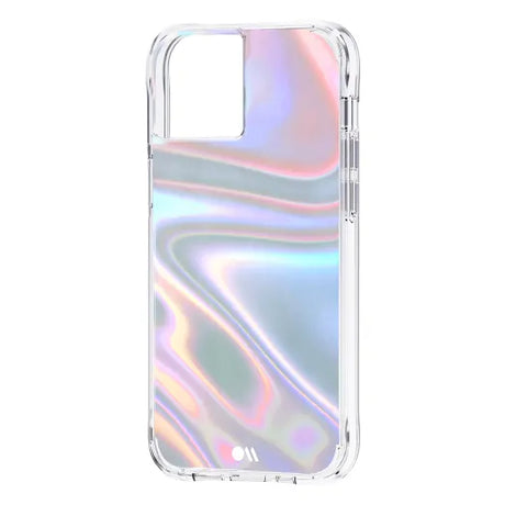 iPhone 13 Soap Bubble Antimicrobial Case – Iridescent | Case-Mate Color-Shifting Design, Drop Protection, Wireless Charging Compatible image 2