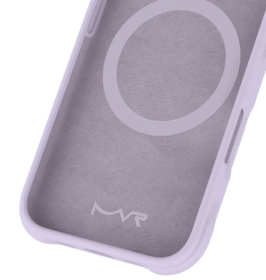 iPhone 16 Plus MVR Wave Silicone Case - Lavender | Shockproof & Slim Fit Back Cover image 1