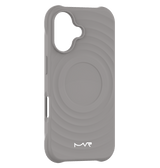 iPhone 16 Plus MVR Wave Silicone Case - Grey | Shockproof & Slim Fit Back Cover image 0