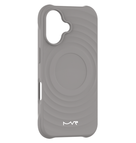 iPhone 16 Plus MVR Wave Silicone Case - Grey | Shockproof & Slim Fit Back Cover image 0