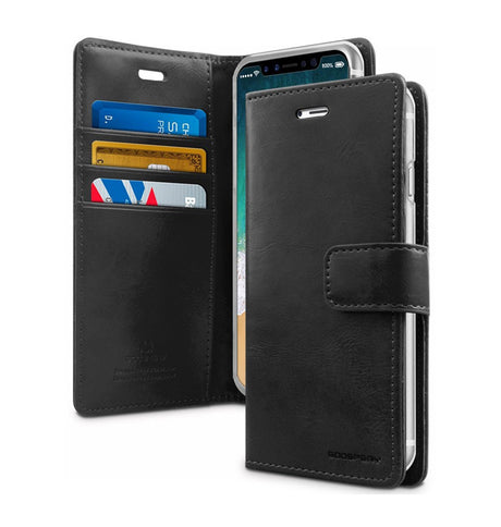 iPhone 11 Wallet Case – Sleek Black | Goospery Mercury Bluemoon All-in-One Dairy Flip Wallet Cover with Card Holder image 0