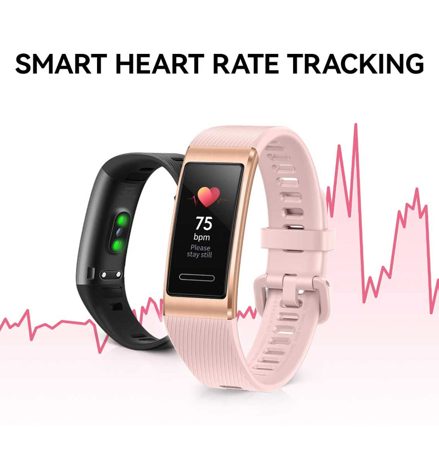 HUAWEI Band 4 Pro - Pink Gold | Smart Band Fitness Tracker with 0.95 Inch AMOLED Touchscreen, 24/7 Heart Rate Monitor, Built-in GPS, 5ATM Waterproof image 2