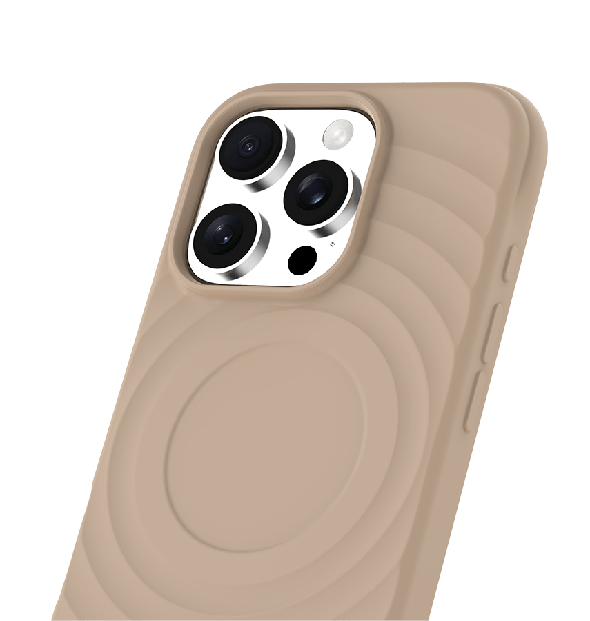 iPhone 16 Pro MVR Wave Silicone Case - Tortilla | MagSafe Compatible Protective Cover image 2