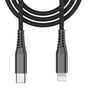 Beetle 20cm USB-C to Lightning Charging Cable (CM-1) - Black | Quick Charge Compact Durable image 0