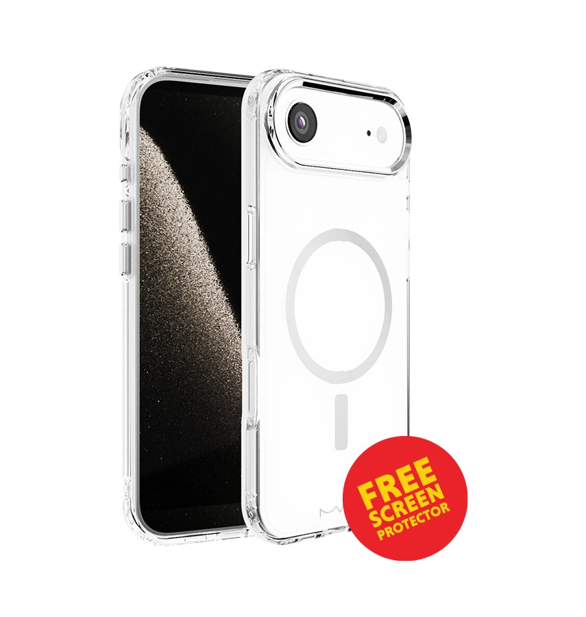 iPhone 17 Air Impact IMD Case – Silver | MVR Durable IMD Design, Scratch Resistant, Lightweight Protection image 0