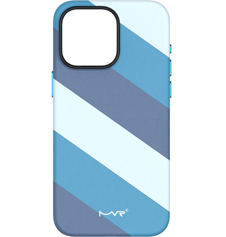 iPhone 15 MVR Stripe Vibe Case - Blue Celeste | Perfect Fit Design, Soft Touch Protective Cover image 0