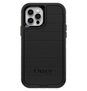 iPhone 12/12 Pro Case – Black | Otterbox Defender Series, Rugged Shockproof Back Cover image 0