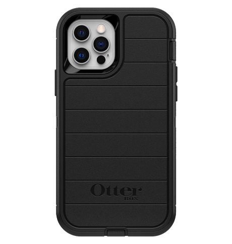 iPhone 12/12 Pro Case – Black | Otterbox Defender Series, Rugged Shockproof Back Cover image 0
