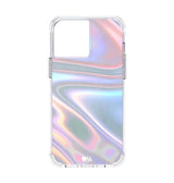 iPhone 13 Pro Max Soap Bubble Antimicrobial Case – Iridescent | Case-Mate Color-Shifting Design, Drop Protection, Wireless Charging Compatible image 0