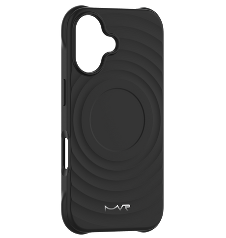 iPhone 16 Plus MVR Wave Silicone Case - Black | Shockproof & Slim Fit Back Cover image 0