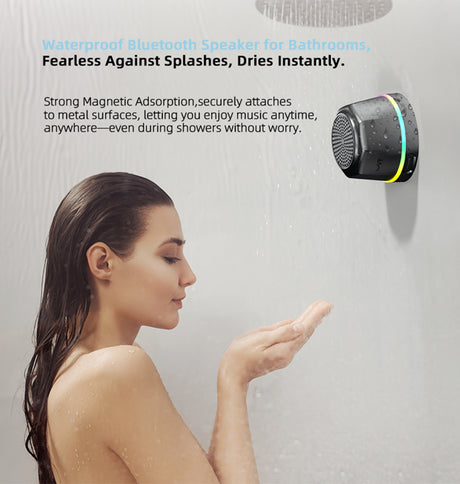 MVR Blaze Mag Speaker – Black | Magnetic Portable Bluetooth Speaker, Powerful Sound, Compact Design, Wireless & Travel-Friendly image 3