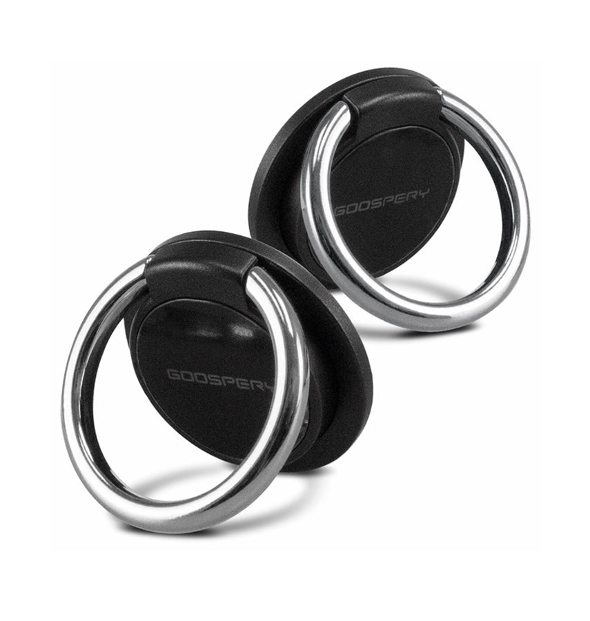 Mercury Goospery Universal Phone Grip Ring - Black | 360° Rotatable, Light Weight Holder image 0