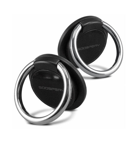 Mercury Goospery Universal Phone Grip Ring - Black | 360° Rotatable, Light Weight Holder image 0