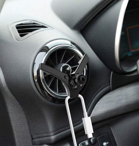 MVR T2 MagSafe Car Phone Holder - Glossy Black | Strong Magnetic Hold & 360° Adjustable image 4