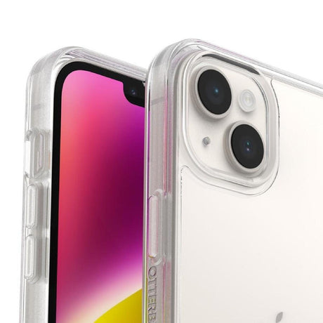 iPhone 14 Plus – Clear | OtterBox Symmetry Series + Antimicrobial, Soft Touch Protective Cover image 1