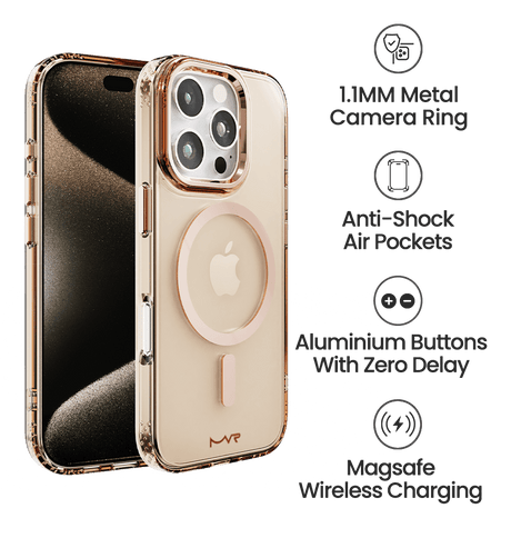 iPhone 16 Pro MVR Impact IMD Case - Rose Gold | MagSafe Compatible Protective Cover image 4
