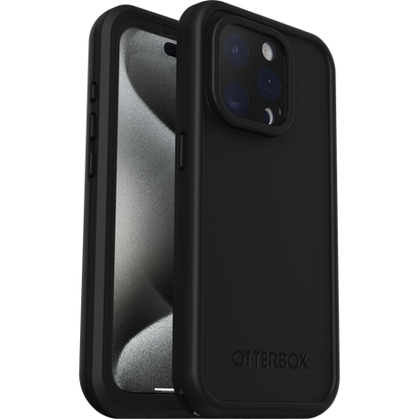 iPhone 15 Pro Magsafe Case - Black | OtterBox Fré Series, Waterproof Protection Back Cover image 1