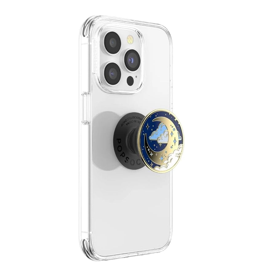 PopSockets PopGrip Phone Holder - Moon Flutters | with Expanding Kickstand, Adhesive Grip image 0
