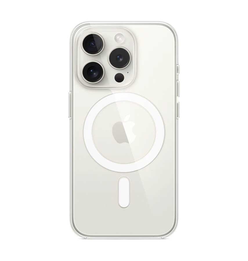 iPhone 15 Pro Magsafe Case - Clear | Shockproof Protection, 2mm Hard Back Cover image 0