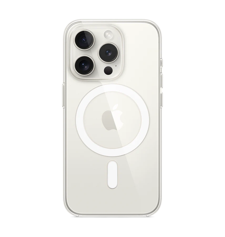 iPhone 15 Pro Magsafe Case - Clear | Shockproof Protection, 2mm Hard Back Cover image 0