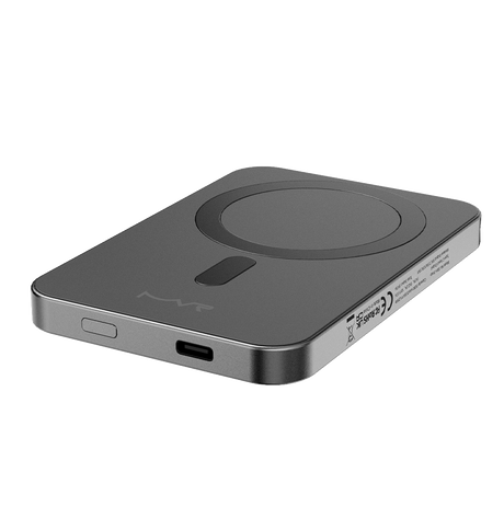 MVR Wireless MagSafe Power Bank - Black | Snap 5000mAh, Ultra Slim Portable Charger image 2