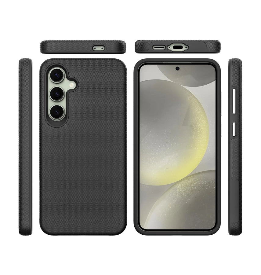 Samsung S24 FE Triangle Case - Black | Slim Protective Cover with Geometric Design & Shock Resistance image 1