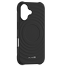 iPhone 16 MVR Wave Silicone Case - Black | Shockproof & Slim Fit Back Cover image 0