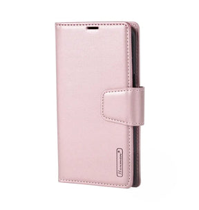iPhone 17 Pro Leather  Case – Rose Gold | Hanman Magnetic Detachable Wallet, Premium Protection, MagSafe Compatible image 0