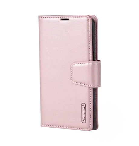 iPhone 17 Pro Leather  Case – Rose Gold | Hanman Magnetic Detachable Wallet, Premium Protection, MagSafe Compatible image 0