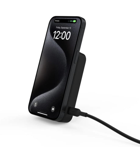 Belkin BoostCharge Qi2 15W 10K Power Bank - Black | Model (BPD008BTBK) Wireless Charger, 45cm USB-C to USB-C Cable, 15W Total Power, 4-Port Power Bank image 0