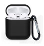 AirPods 1st & 2nd Gen Case - Black | Soft Touch Shockproof Silicone W/ PC Case image 0