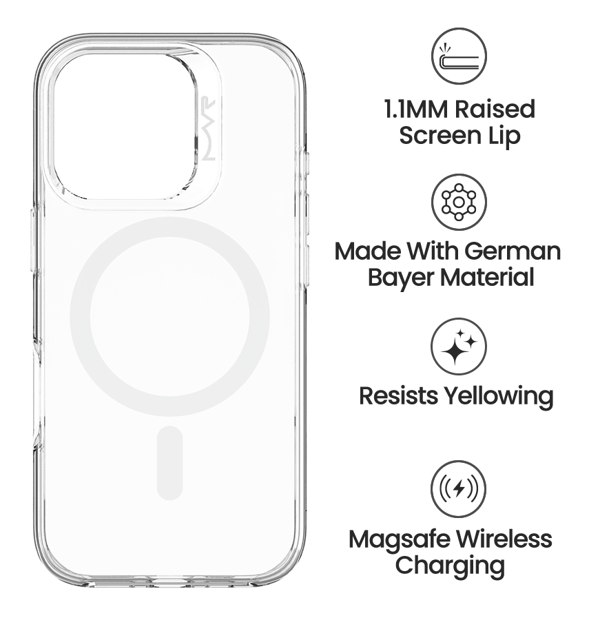 iPhone 16 Pro MVR Nova MagSafe Case - Clear | MagSafe Compatible Protective Cover image 4