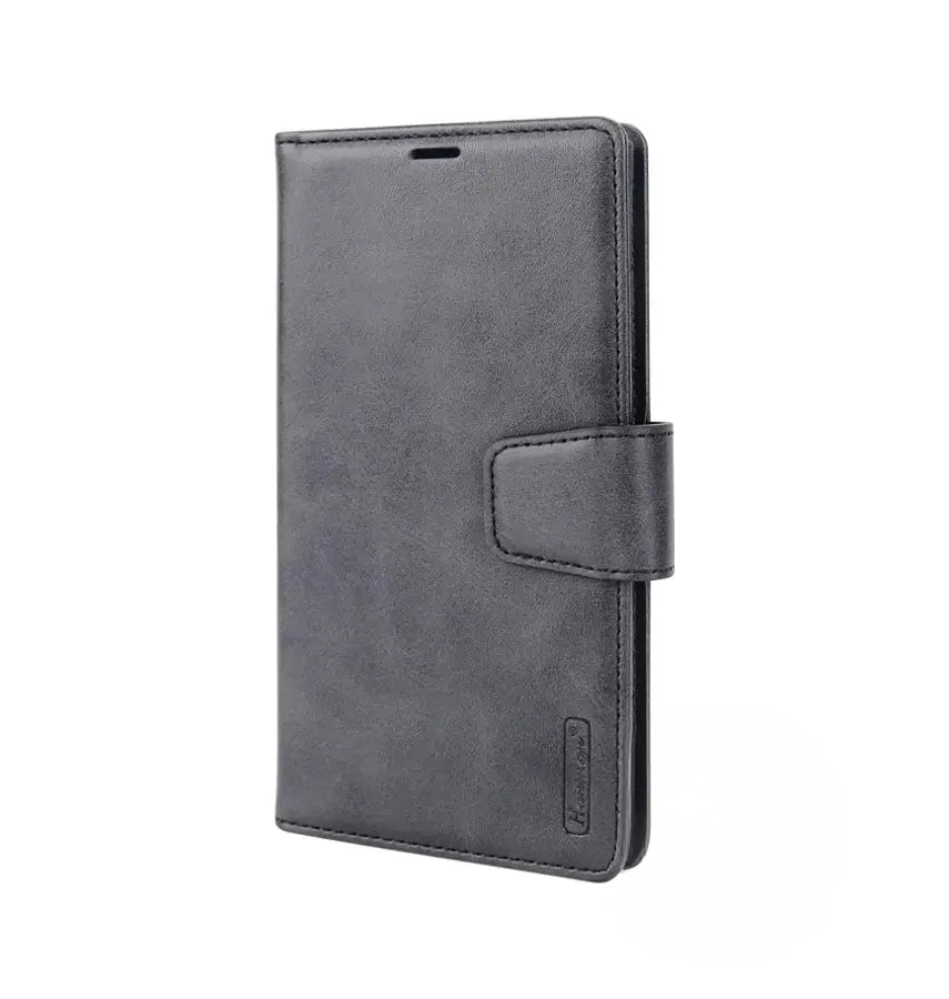 iPhone 17 Pro Max Leather Case – Black | Hanman Magnetic Detachable Wallet, Premium Protection, MagSafe Compatible image 0